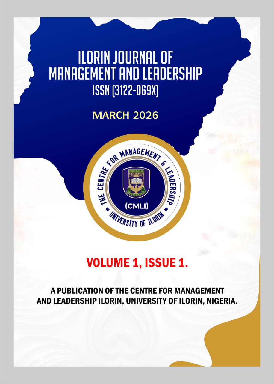 					View Vol. 1 No. 1 (2026): Ilorin Journal of Management and Leadership (IJML)
				
